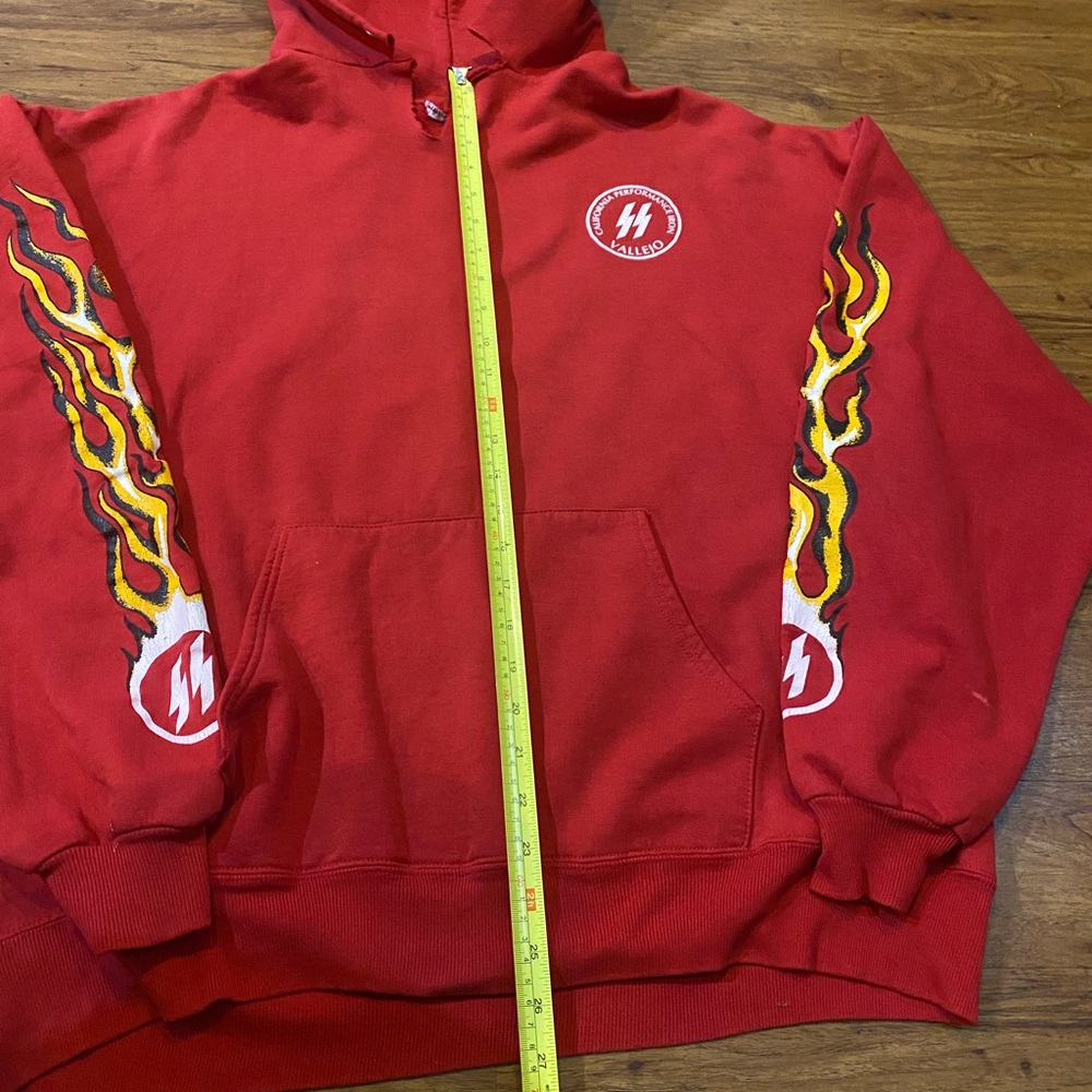 Vintage 1986 Harley Davidson Cpi hoodie California Performance Iron sweater L - Picture 8 of 9